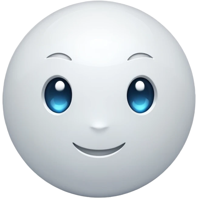 White shiny vibe emoji