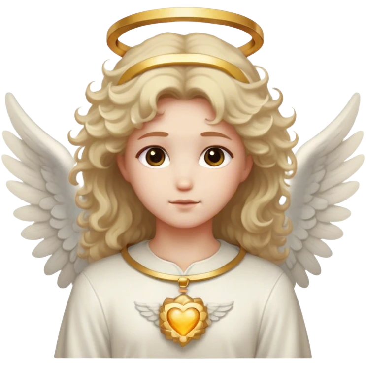angel fluffy halo emoji