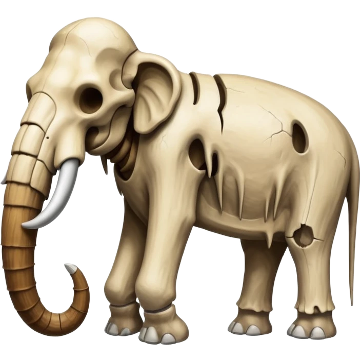 skeleton of a mammoth emoji