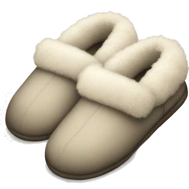Cozy fluffy slippers  emoji