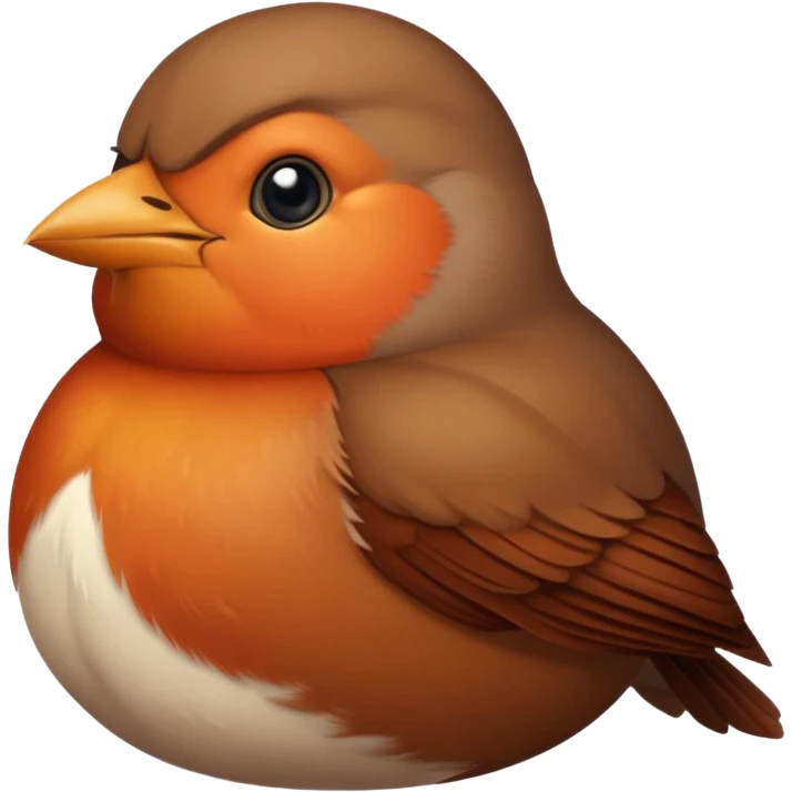 Fat robin  emoji