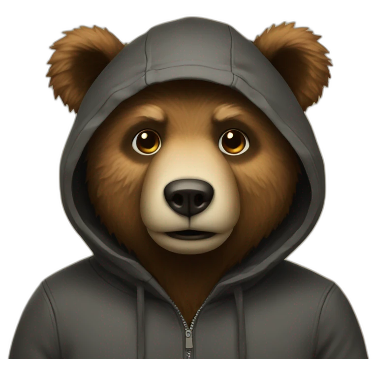 Hacker bear emoji