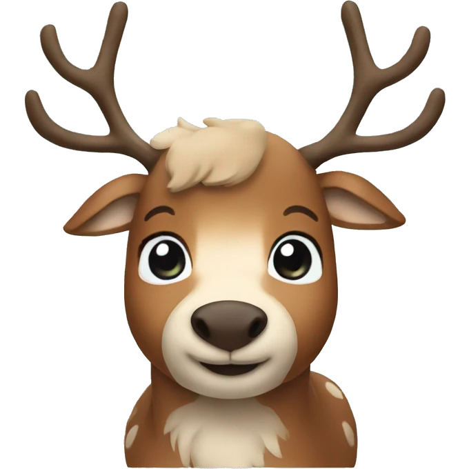 cute reindeer  emoji