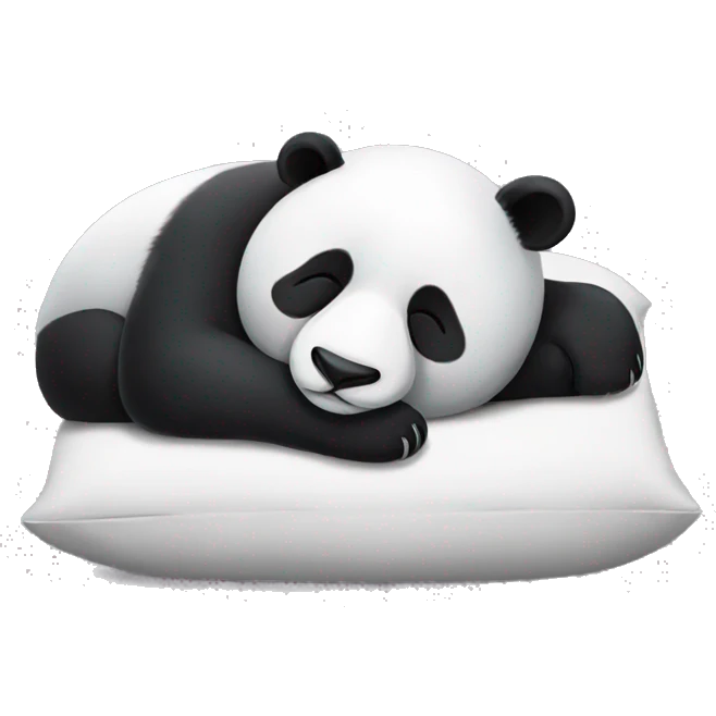 panda sleeping  emoji