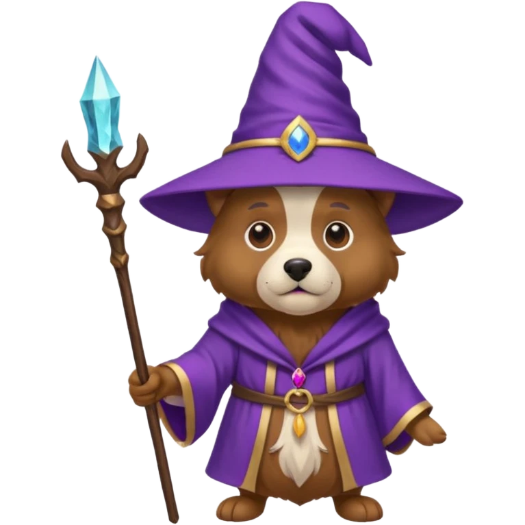 Dog wizard emoji