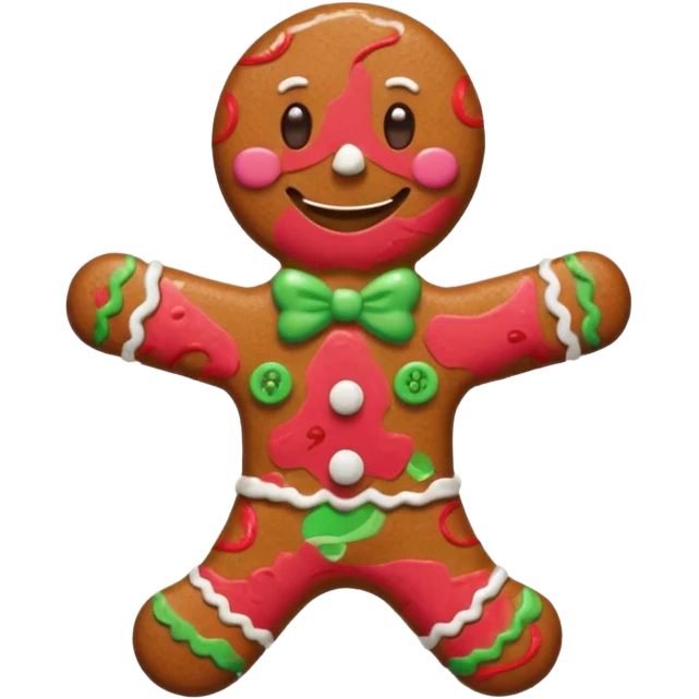 gingerbread man emoji