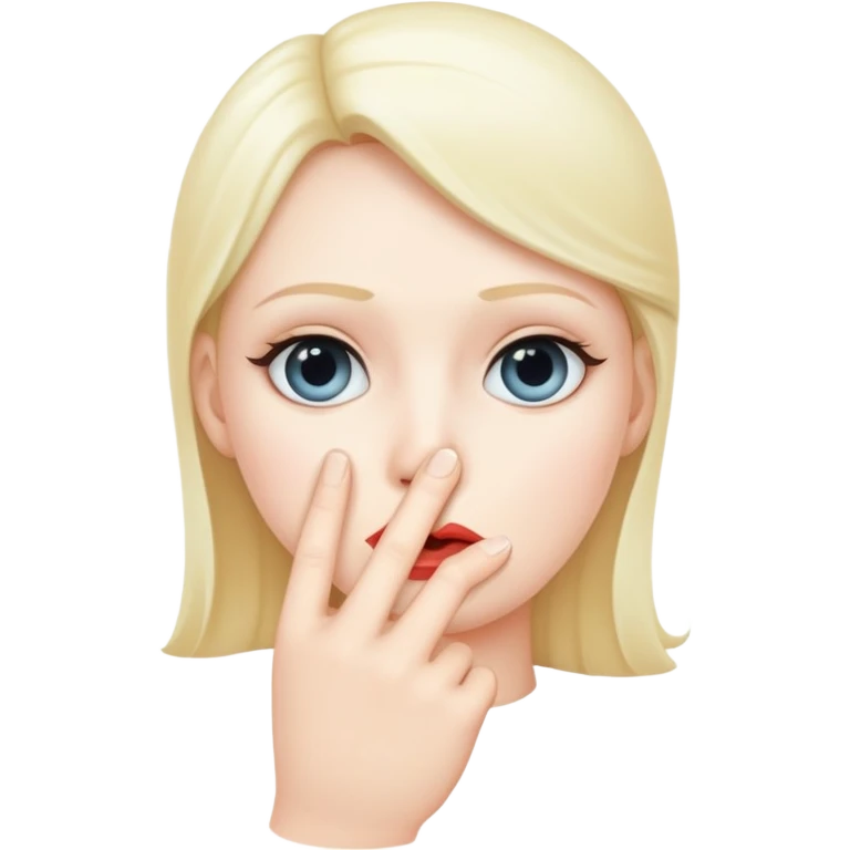 shh finger emoji