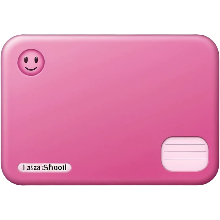 pink school grade card emoji