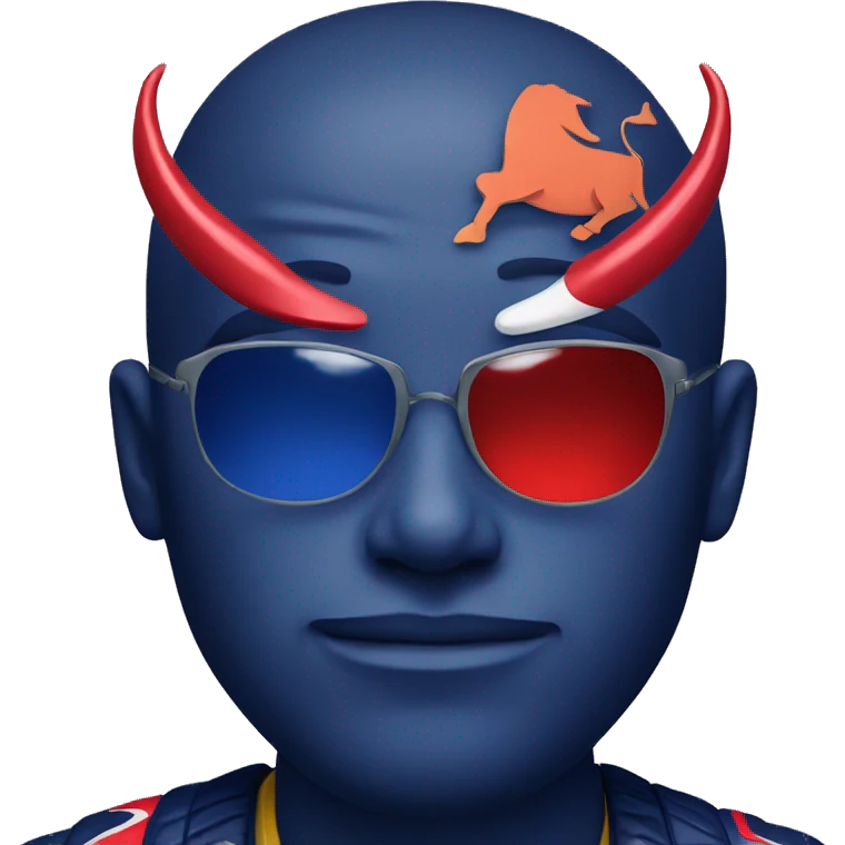 dark blue red bull emoji