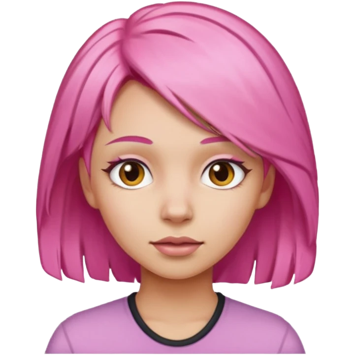 Mulher de cebolo rosa emoji