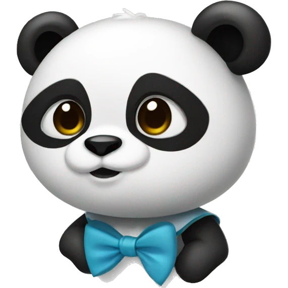 Panda with a bow emoji