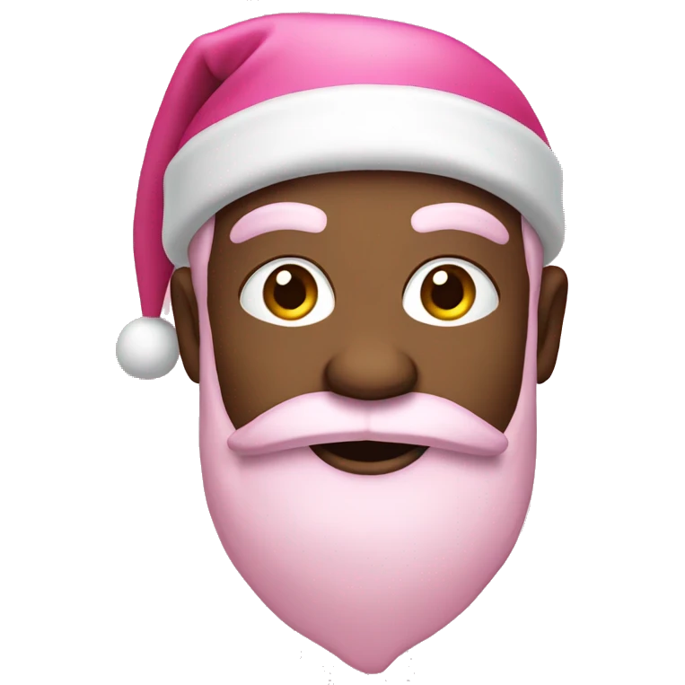 Pink Santa emoji