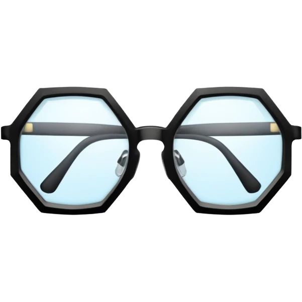 hexagon glasses emoji