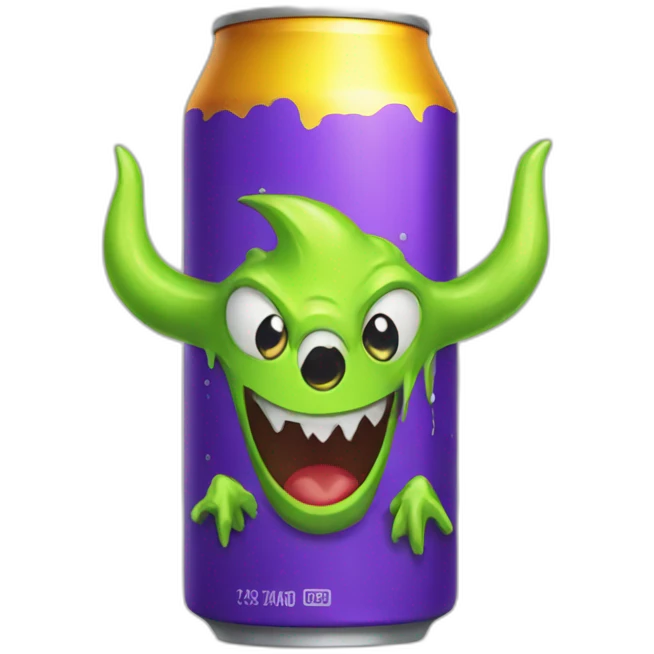 Energy drink Monster emoji