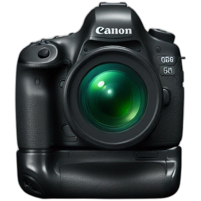Canon camera with battery grip emoji