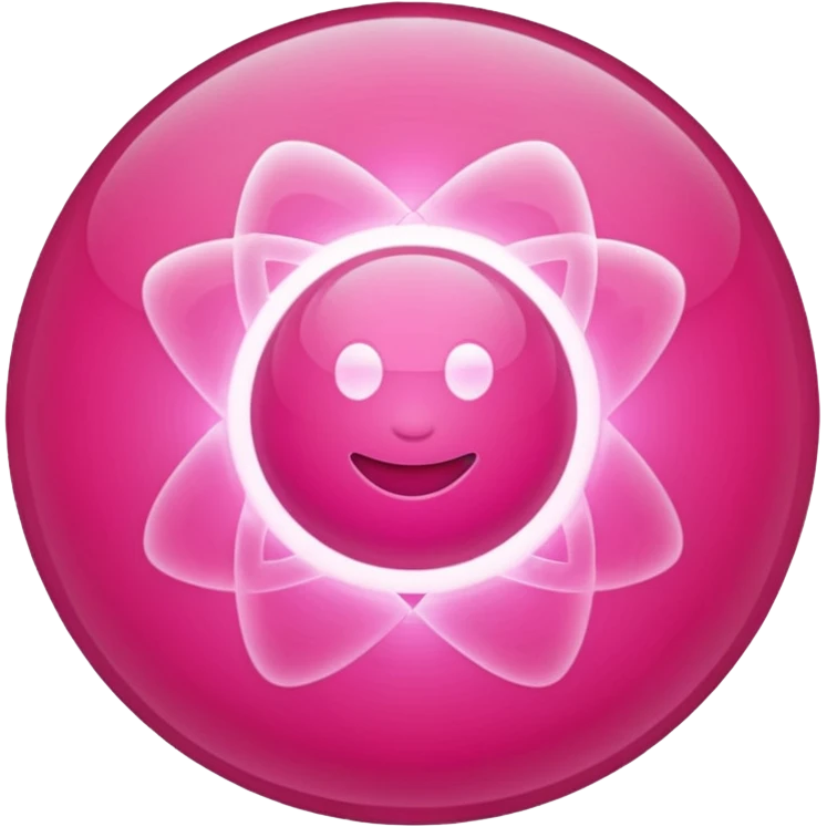 pink atoms emoji