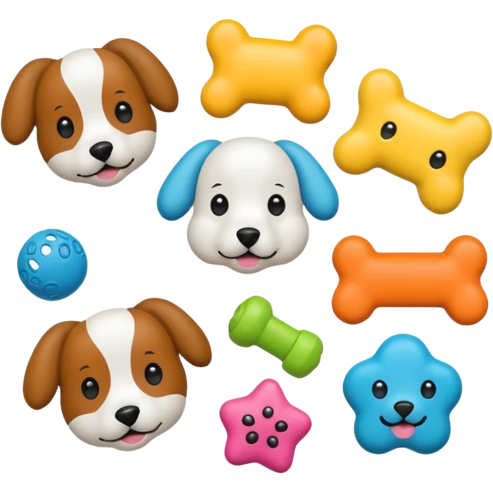 juguetes de perro emoji