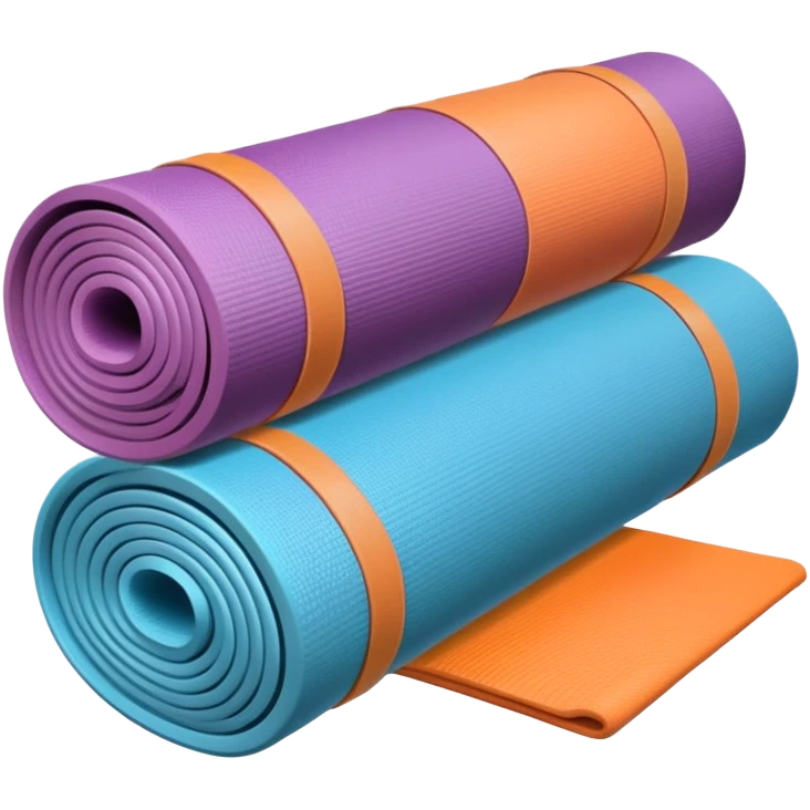 yoga mat and accessories emoji
