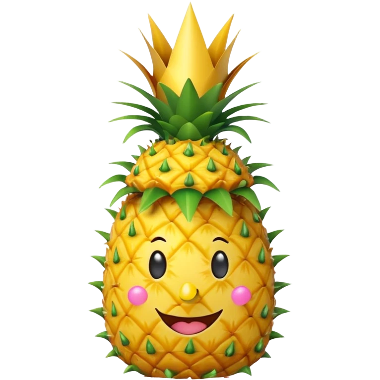 pineapple wearing party hat emoji