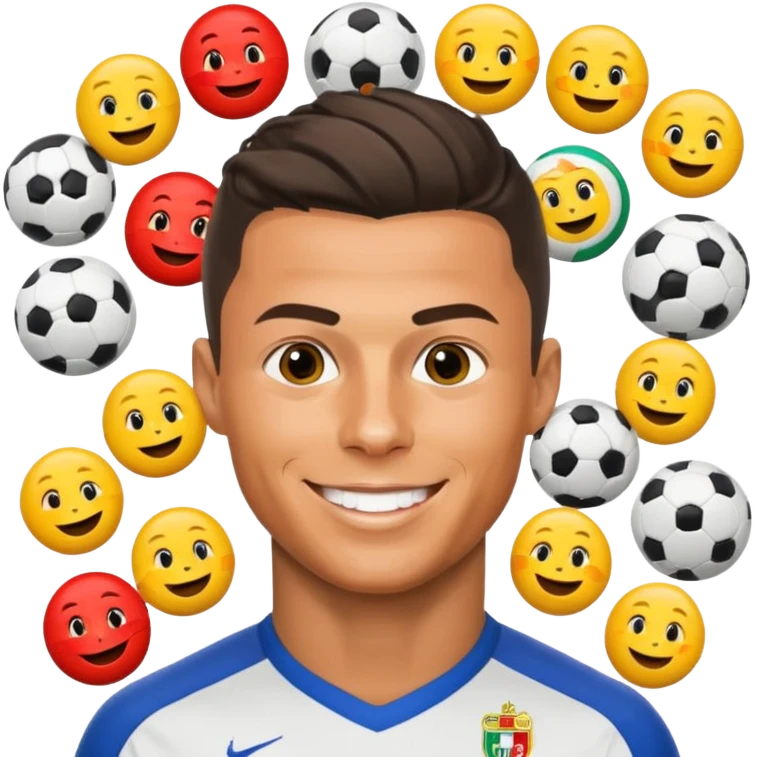 Cristiano Ronaldo football emojis emoji