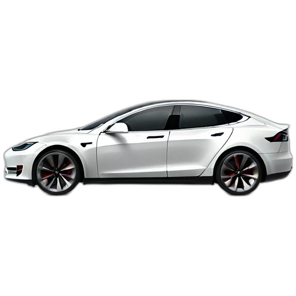 Tesla car crossed out red line emoji