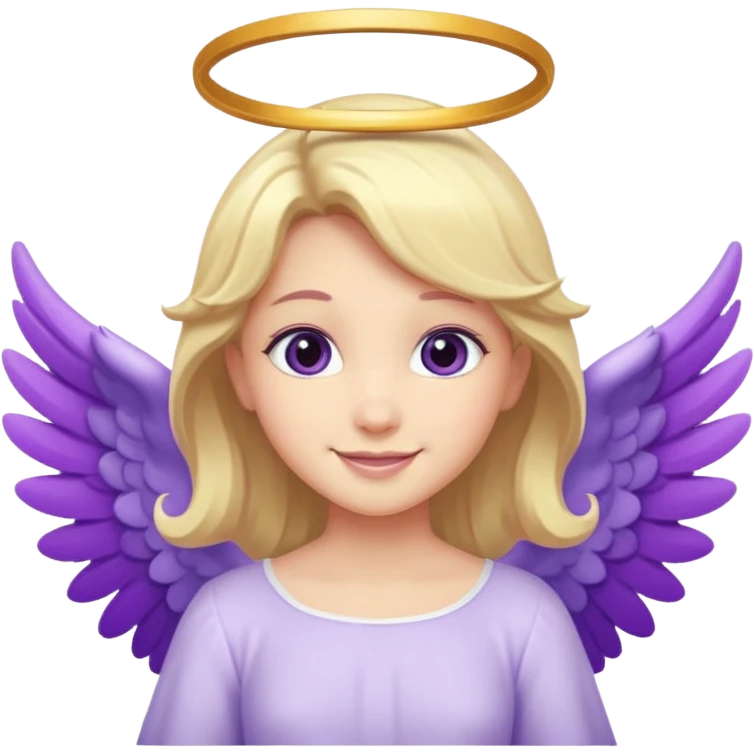 love cupid purple cute no human, an angel emoji