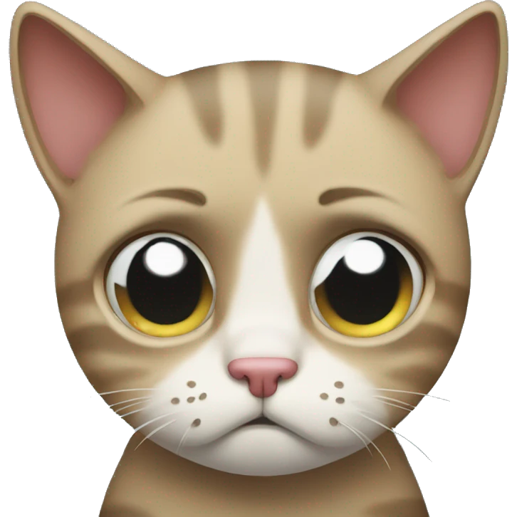 Crying cat very sad cat emoji