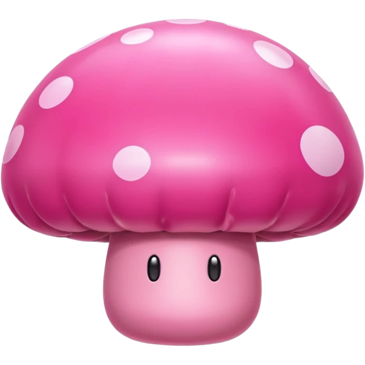   jeff koons style pink meat mushroom inflatable art emoji