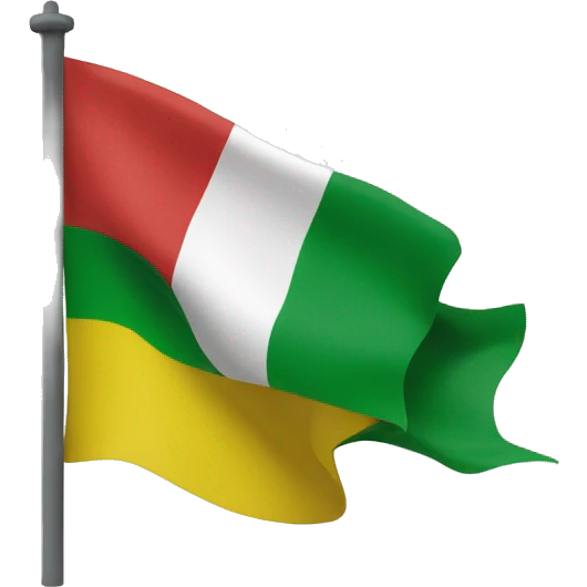 Create a flag similar to Italy’s with green, yellow colors emoji