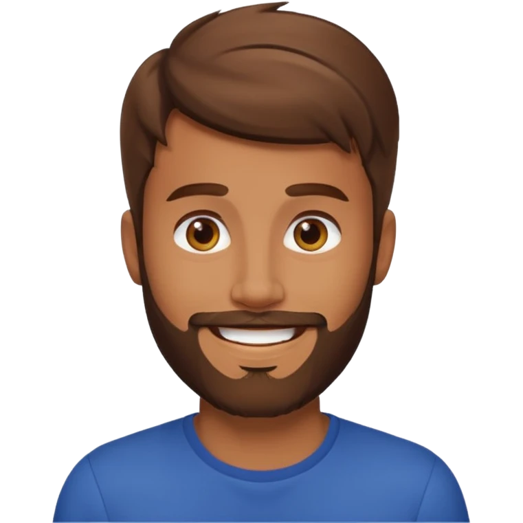 27 year old man, brown hair, beard emoji