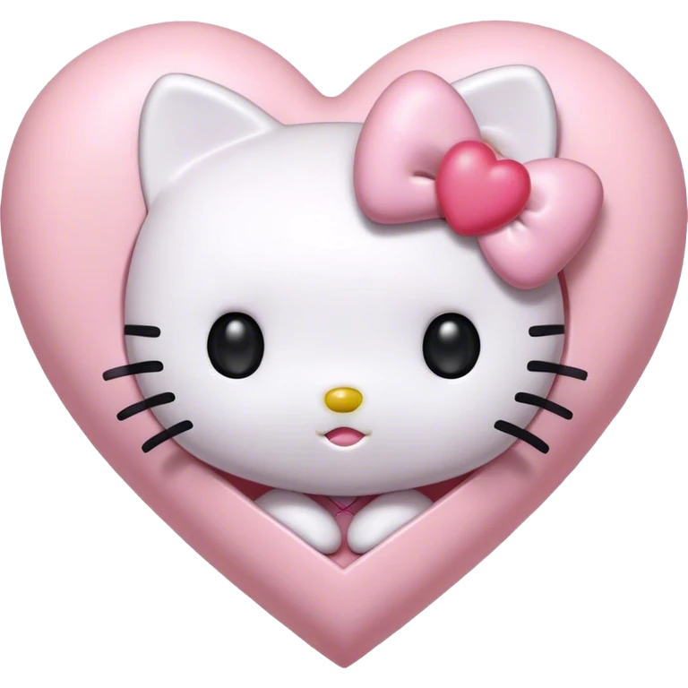 Hello kitty heart  emoji