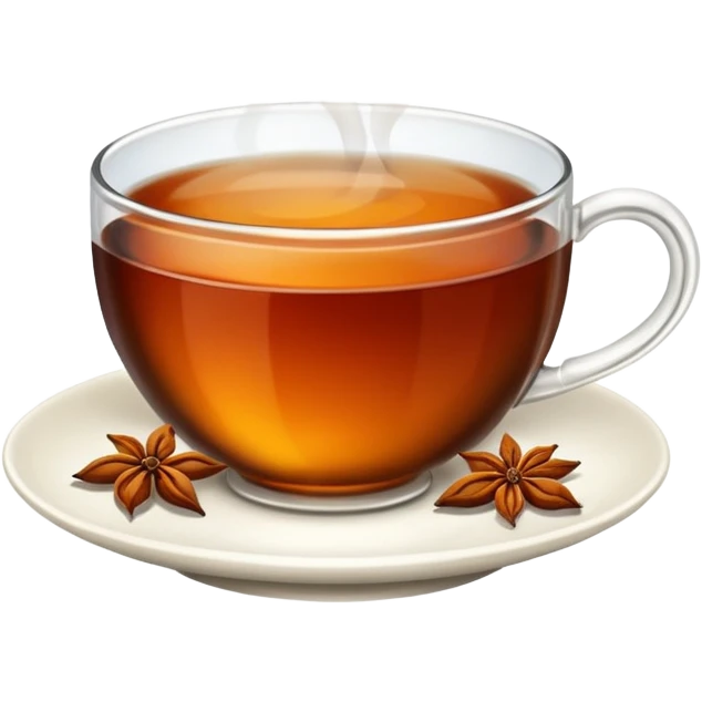 Cup of black tea emoji