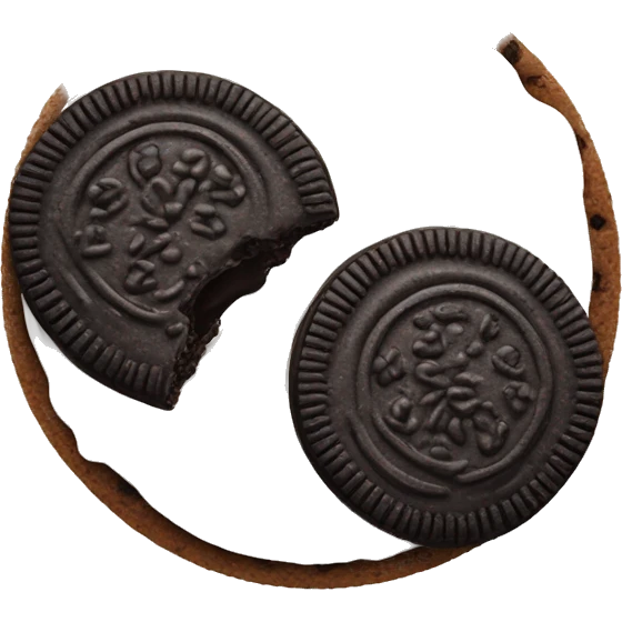 An Oreo cookie emoji