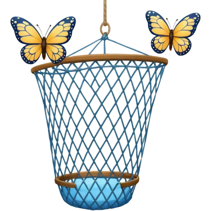 a net for catching butterflies emoji