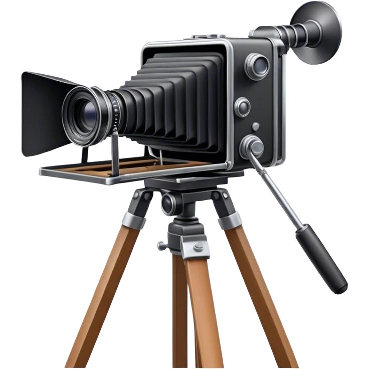 Glass plate camera older 8” x 10 “ on tripod emoji
