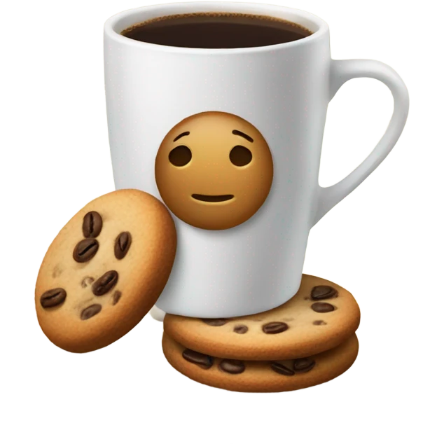 Coffee and cookies  emoji