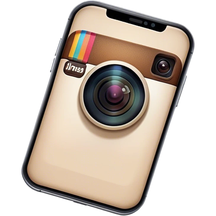 celular com instagram na tela emoji