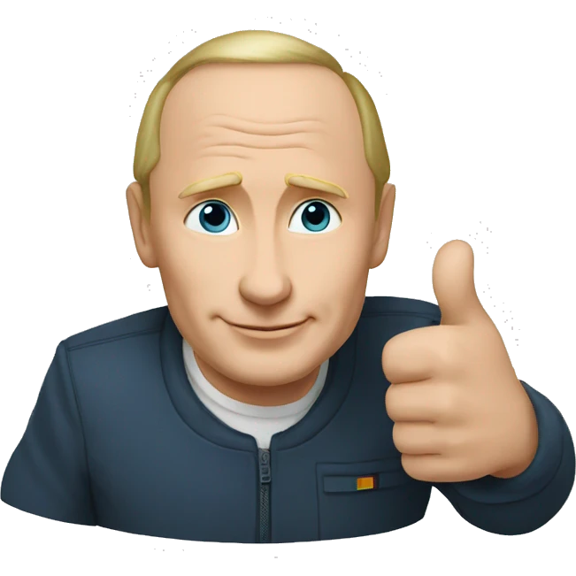 Putin thumbs up emoji