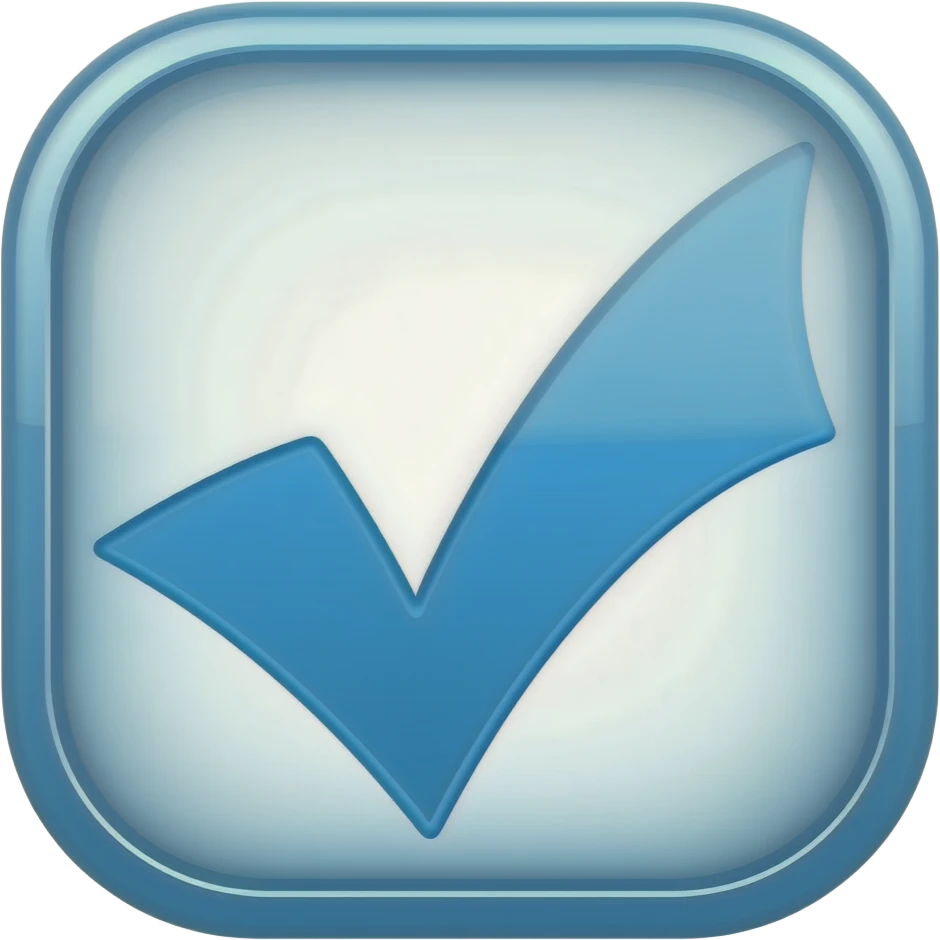 Blue tick emoji emoji