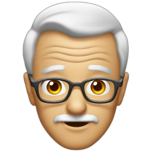 Grandfather-halloween-face emoji