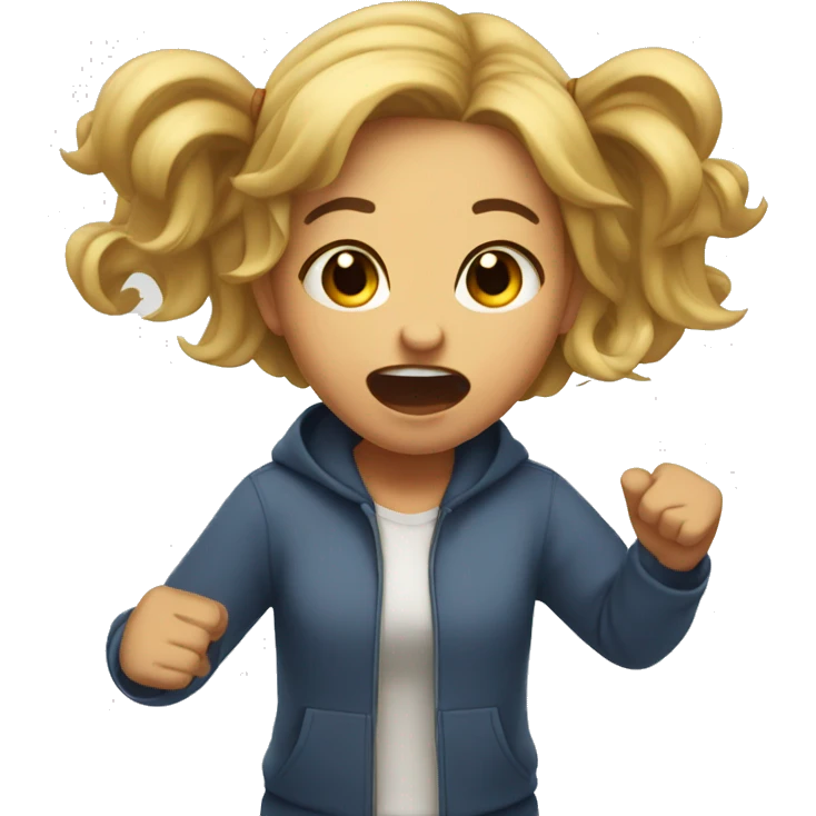 Emoji of a girl shouting the name Khalil emoji