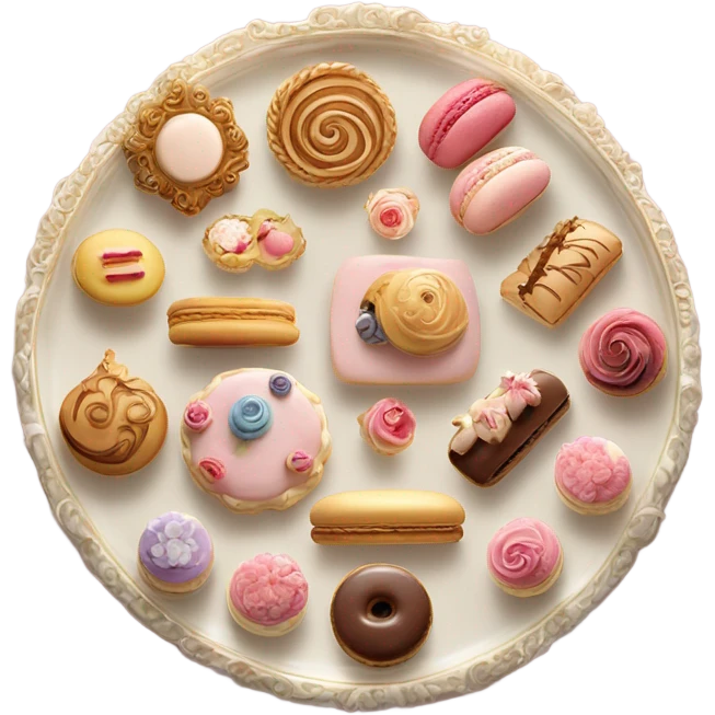 rococo pastry platter emoji