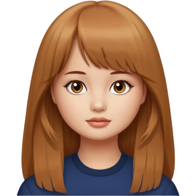 Debby Ryan (long hair with straight bangs) emoji