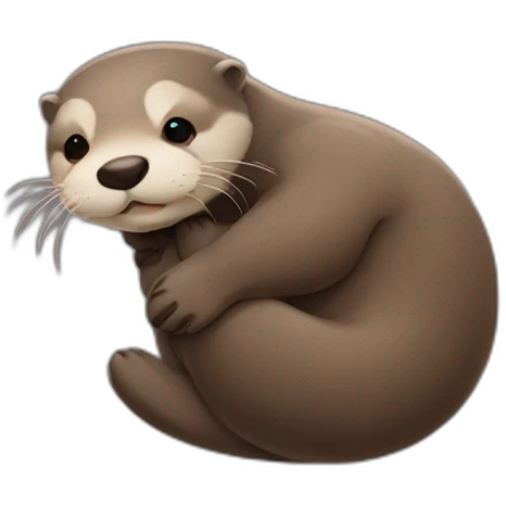 otter cuddles emoji