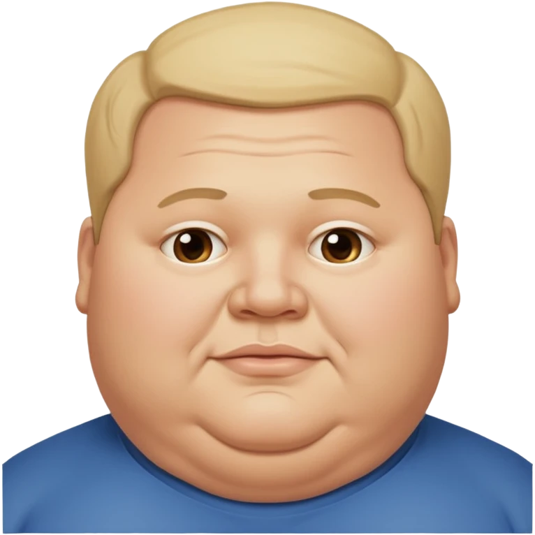 Hombre obeso mórbido  emoji