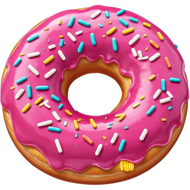 create pink dounut emoji emoji