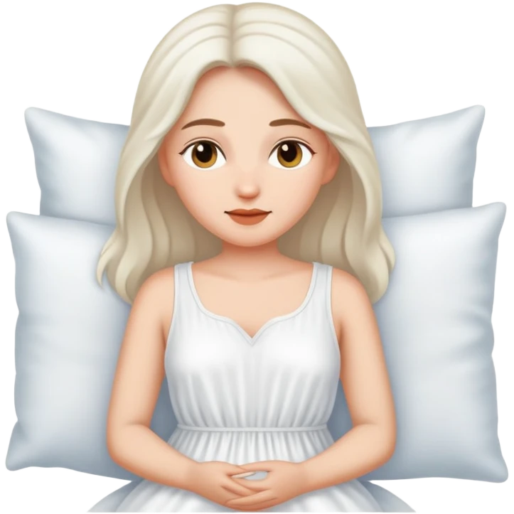 White sleep dress emoji