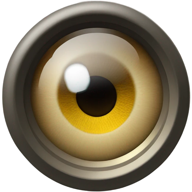 An eye looking through a spyglass, symbolizing competitor analysis. emoji