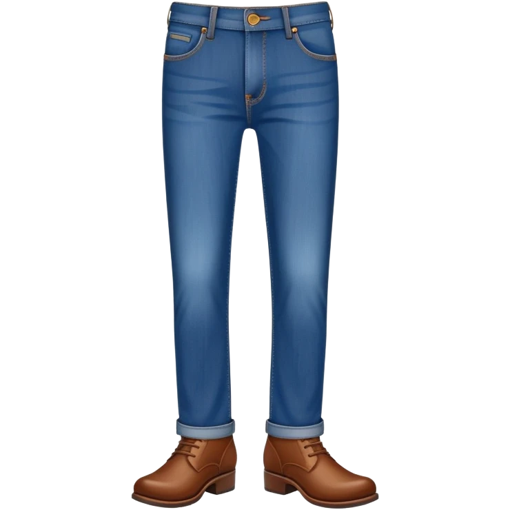 jeans and brown shoes emoji