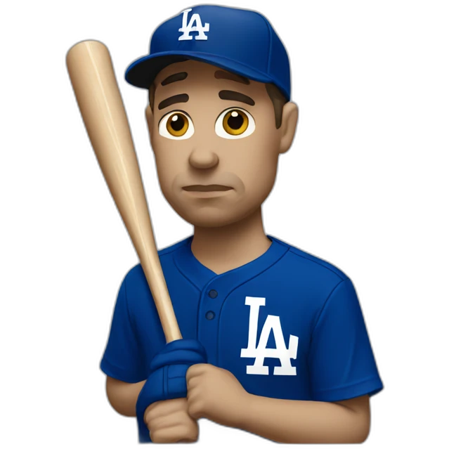 Sad dodgers fan emoji